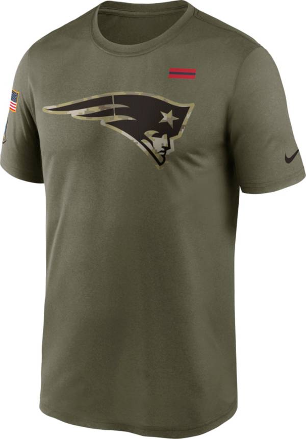 Nike Men's New England Patriots Salute to Service Olive Legend T-Shirt product image