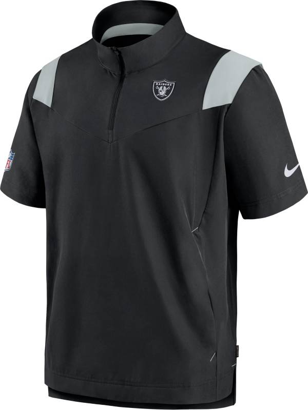 Nike Men's Las Vegas Raiders Coaches Sideline Short Sleeve Black Jacket