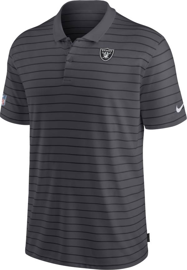 Nike Men's Las Vegas Raiders Sideline Early Season Anthracite Performance Polo