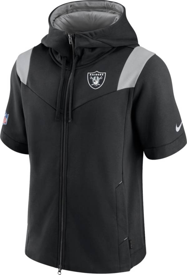 Nike Men's Las Vegas Raiders Sideline Showout Full-Zip Short-Sleeve Hoodie product image