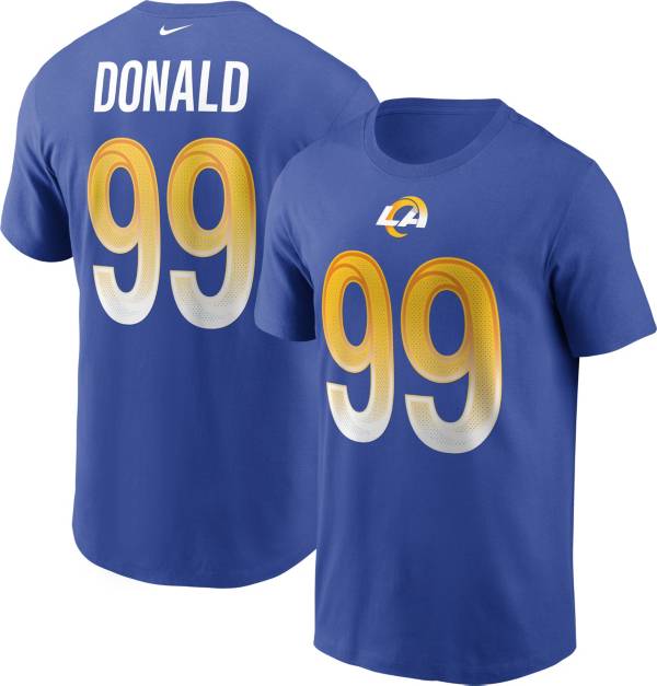 Nike Men's Los Angeles Rams Aaron Donald #99 Blue Legend T-Shirt