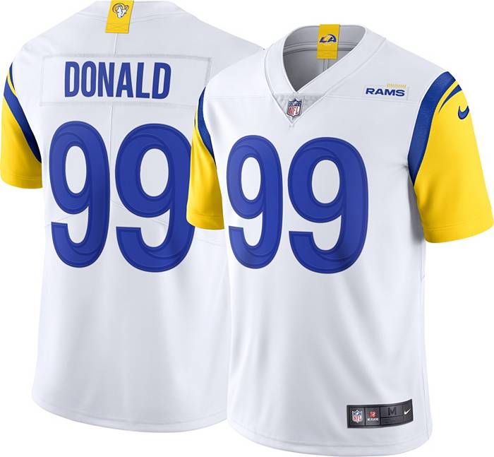 Nike Men's Los Angeles Rams Aaron Donald #99 Vapor Limited Alternate White  Jersey