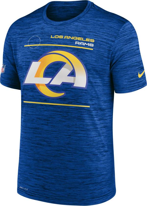 Nike Men's Los Angeles Rams Sideline Legend Velocity Royal Performance T-Shirt