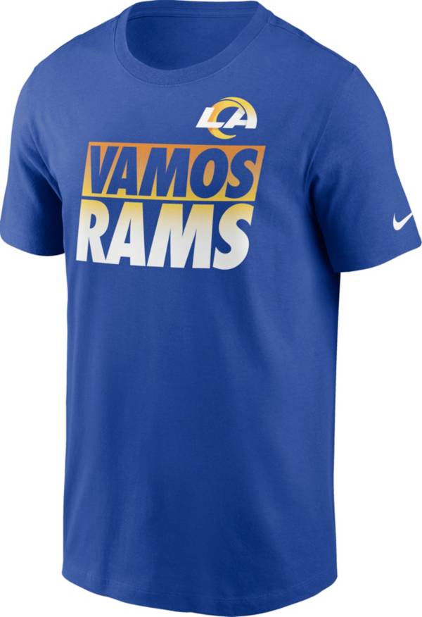 Nike Men's Los Angeles Rams Vamos Rams Royal T-Shirt