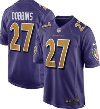 Baltimore Ravens J K Dobbins 27 Black Jersey Inspired Polo Shirt in 2023