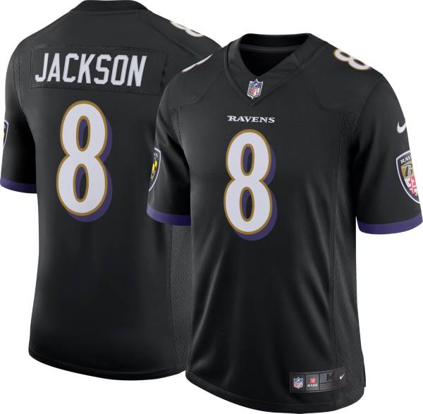 Nike Youth Baltimore Ravens Lamar Jackson #8 Purple Game Jersey