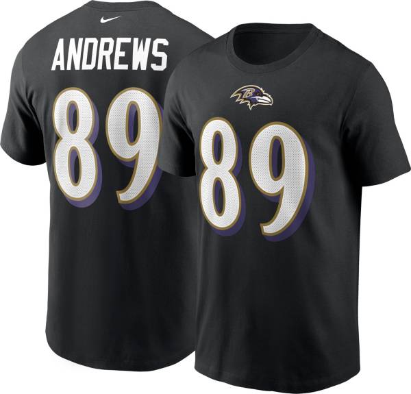 Nike Men s Baltimore Ravens Mark Andrews 89 Black T Shirt Dick s 
