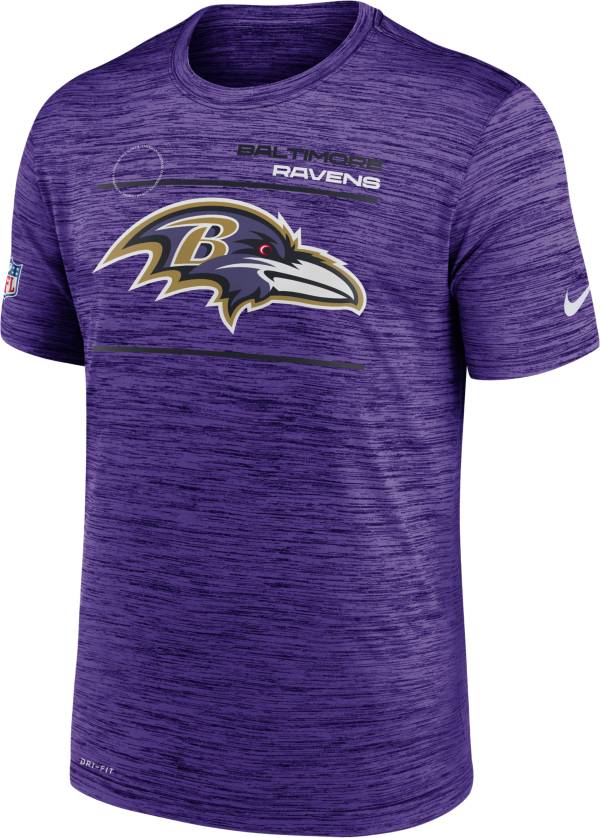 Nike Men's Baltimore Ravens Sideline Legend Velocity Purple Performance T-Shirt