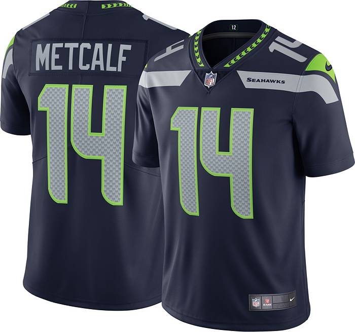 Nike Men's Seattle Seahawks DK Metcalf #14 Vapor Limited Navy