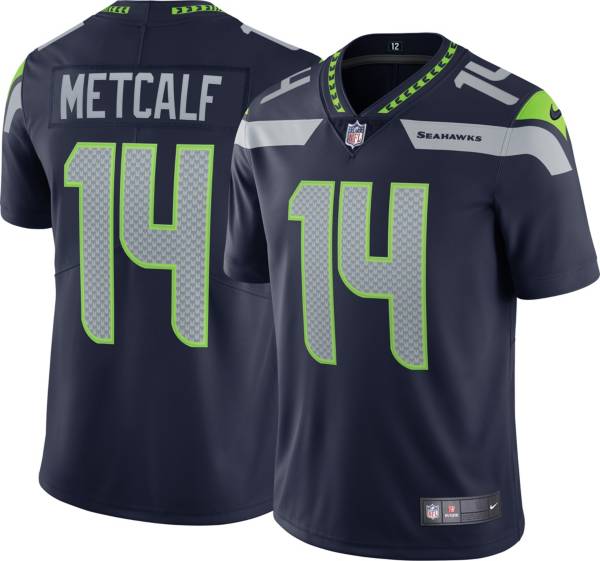 Nike Men's Seattle Seahawks DK Metcalf #14 Navy Limited Jersey product image