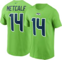 Nike Men's Seattle Seahawks DK Metcalf #14 Throwback Blue T-Shirt