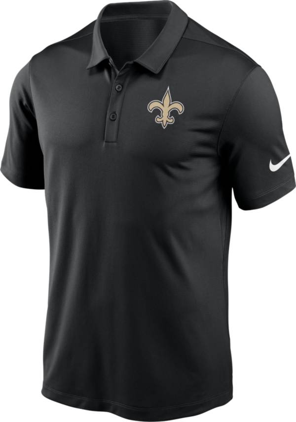 Nike New Orleans Saints Polo Shirt Mens Medium Black Short Sleeve NFL  Football