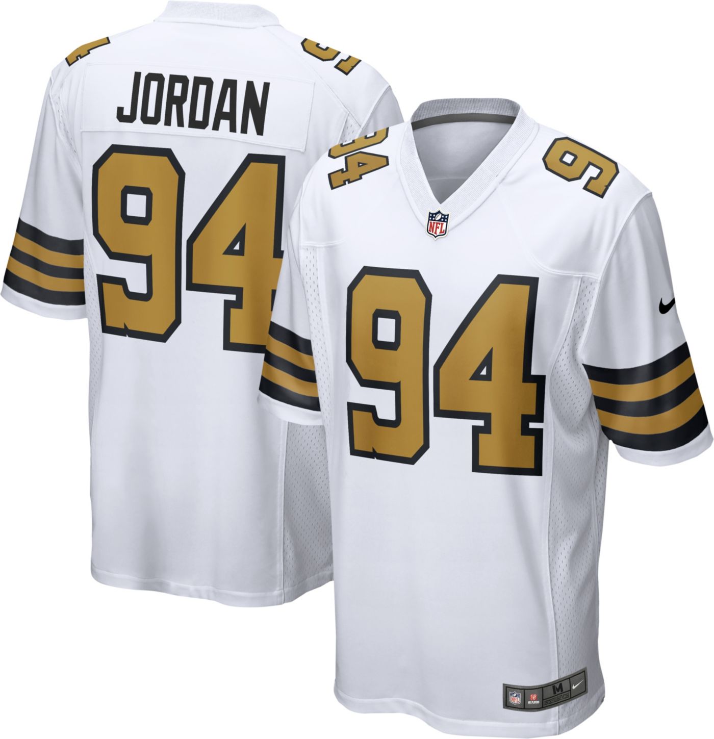 Nike Men s New Orleans Saints Cam Jordan 94 White Game Jersey Dick s Sporting Goods