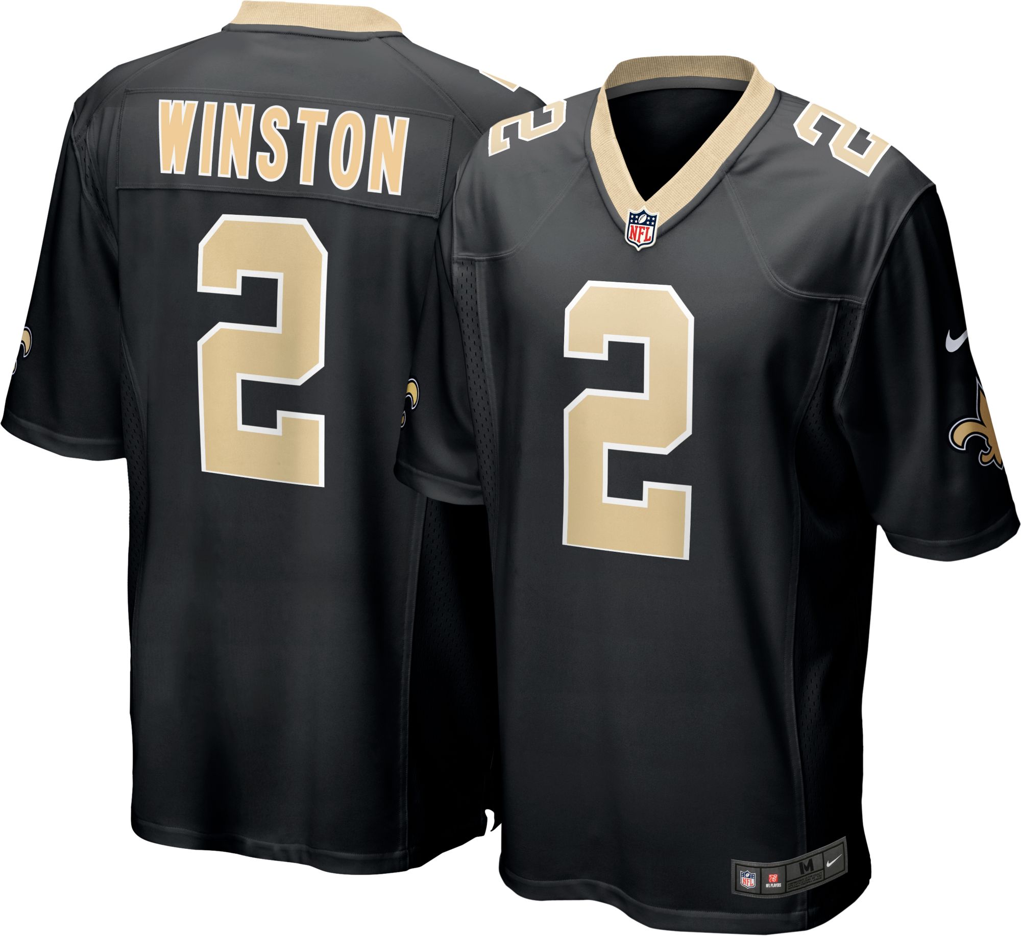 Nike New Orleans Saints No2 Jameis Winston Anthracite Salute to Service Youth Stitched NFL Limited Therma Long Sleeve Jersey