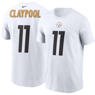 sorry, Nike Men's Pittsburgh Steelers Chase Claypool #11 White T-Shirt is currently out of stock