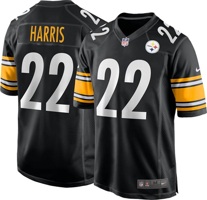 Nike Men's Pittsburgh Steelers Najee Harris #22 Black Game Jersey