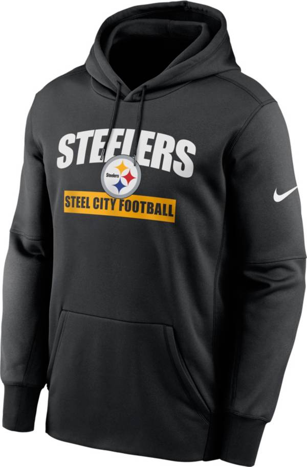 Men's Nike Therma-Fit Pittsburgh Steelers Zip Hoodie On Field Apparel Size  M