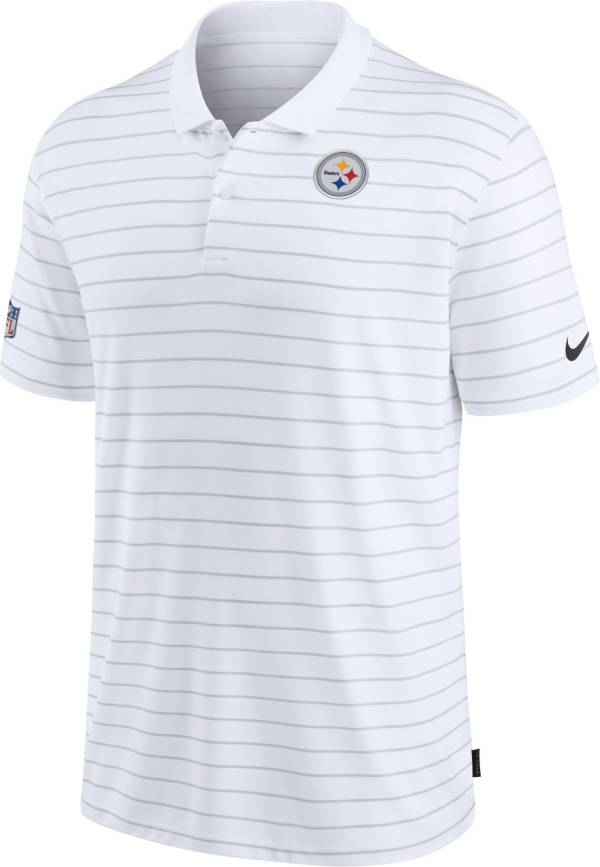 Nike Men's Pittsburgh Steelers Sideline Early Season White Performance Polo