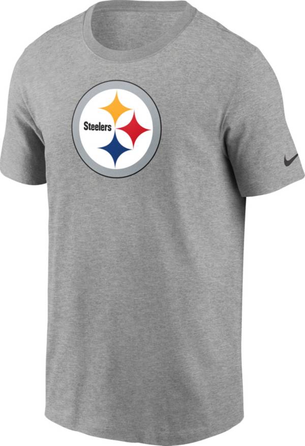 Nike Men's Pittsburgh Steelers Essential Logo Grey T-Shirt