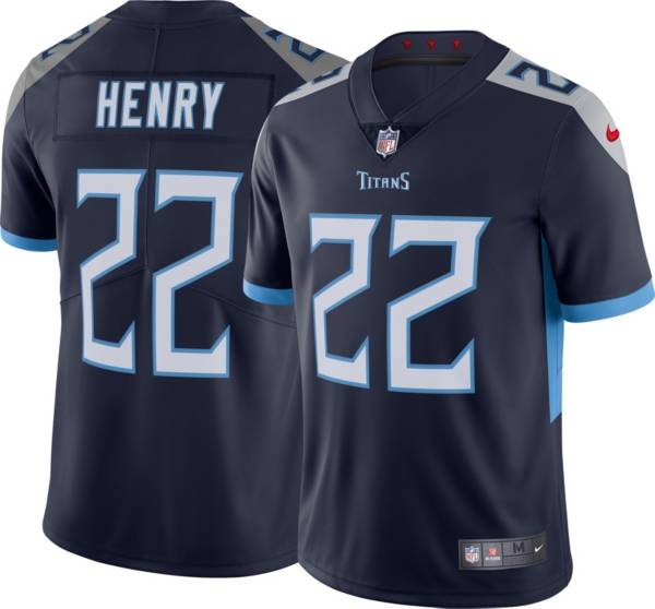 Nike Men's Tennessee Titans Derrick Henry #22 Vapor Limited Navy Jersey