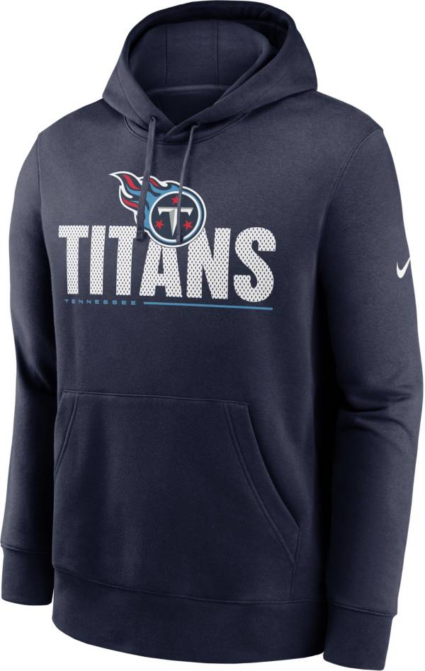 Nike Men's Tennessee Titans Impact Club Navy Hoodie product image