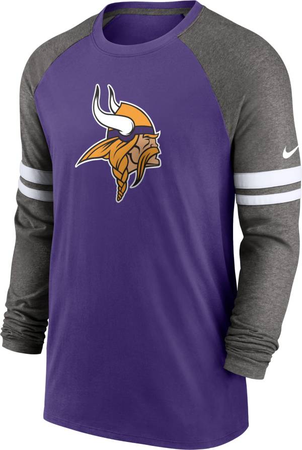 Nike Men's Minnesota Vikings Dri-FIT Purple Long Sleeve Raglan T-Shirt product image