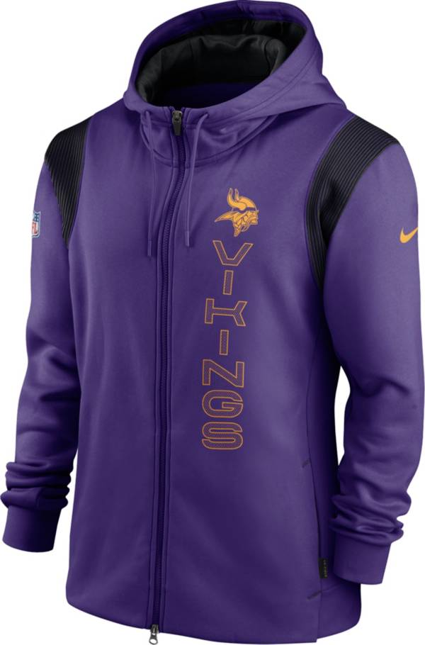 Nike Men's Minnesota Vikings Sideline Therma-FIT Full-Zip Purple Hoodie product image