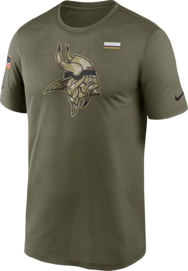 Nike Men's Minnesota Vikings Salute to Service Olive Legend T-Shirt product image