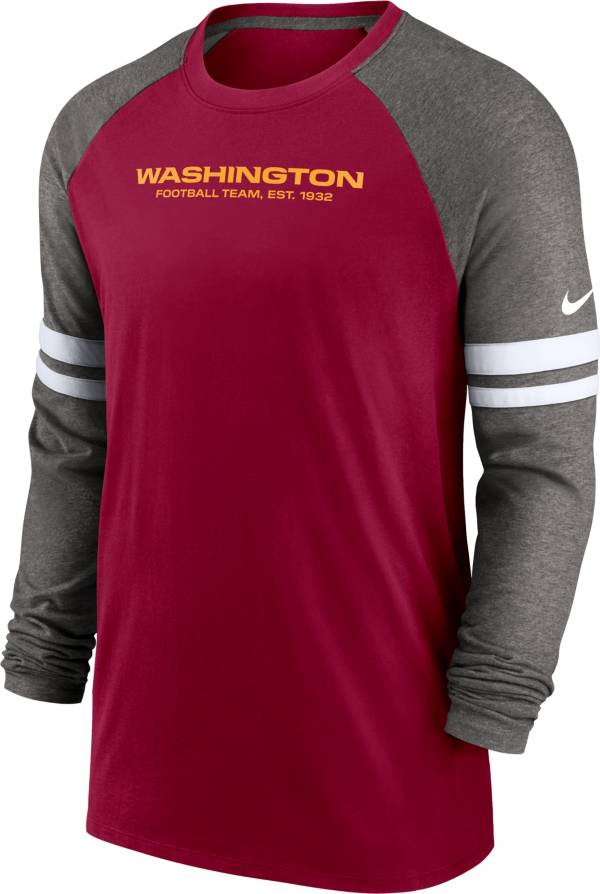 Nike Men's Washington Football Team Dri-FIT Red Long Sleeve Raglan T-Shirt product image