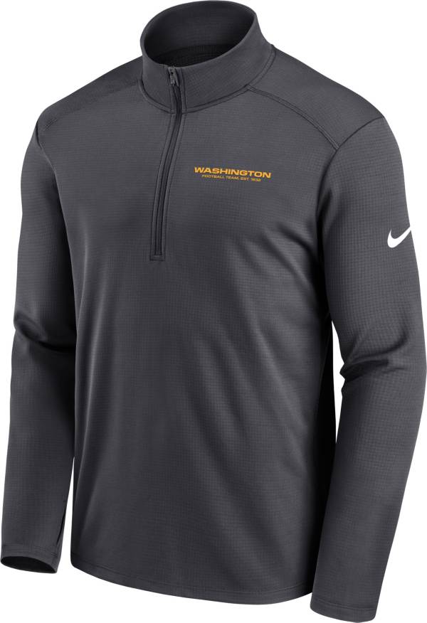 Nike Men's Washington Football Team Logo Pacer Grey Half-Zip Pullover product image