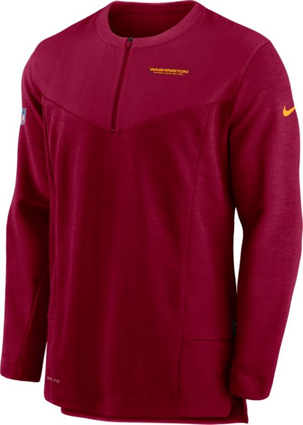 Nike Men's Washington Football Team Sideline Coach Half-Zip Red Pullover product image