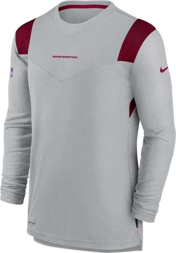 Nike Men's Washington Football Team Sideline Player Dri-FIT Long Sleeve Silver T-Shirt product image