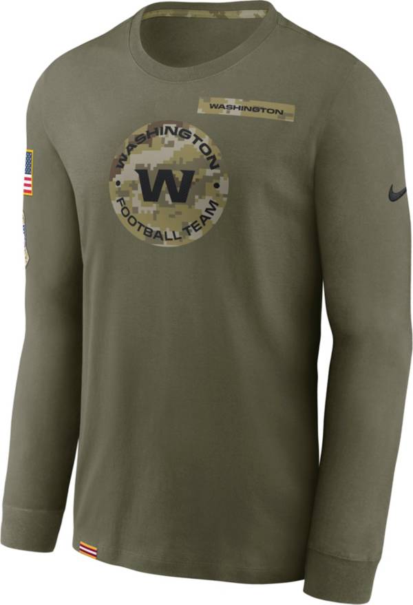 Nike Men's Washington Football Team Salute to Service Olive Long Sleeve T-Shirt product image