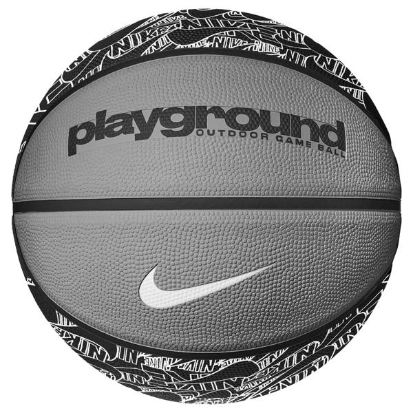 Bola de Basquete Nike Everyday Playground 8P Graphic Deflated Preta e  Branca 