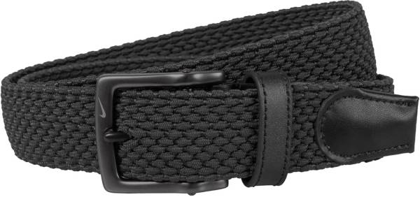 ANDERSON'S | STRETCH WOVEN BELT BLACK