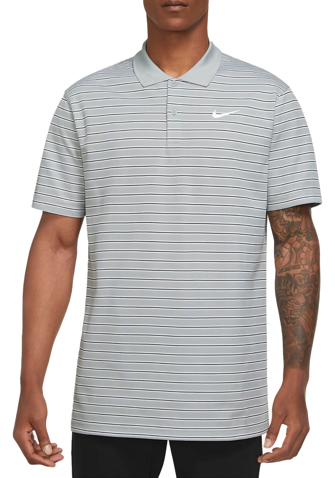 Nike Men s Dri FIT Victory Striped Golf Polo Golf Galaxy