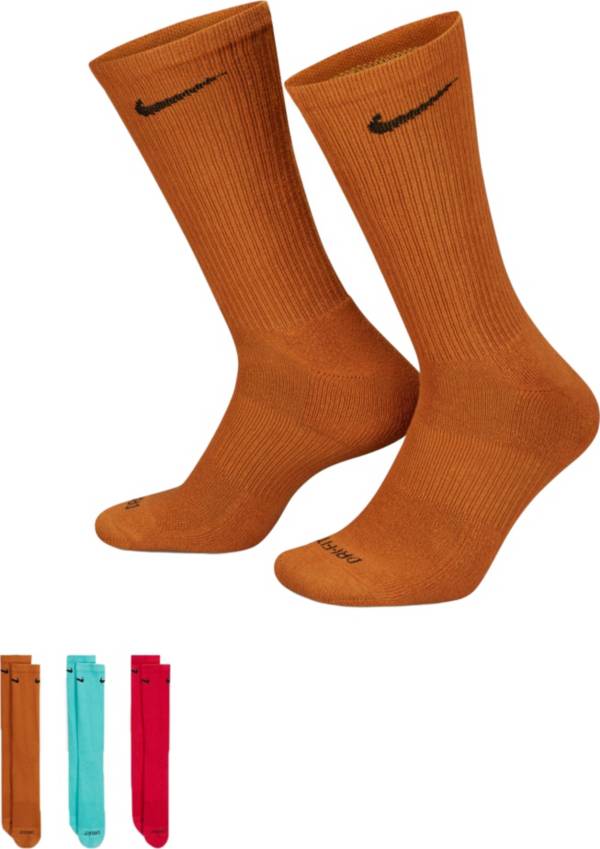 Nike Dri-FIT Everyday Plus Cushion Color Crew Socks - 3 Pack | Dick's ...