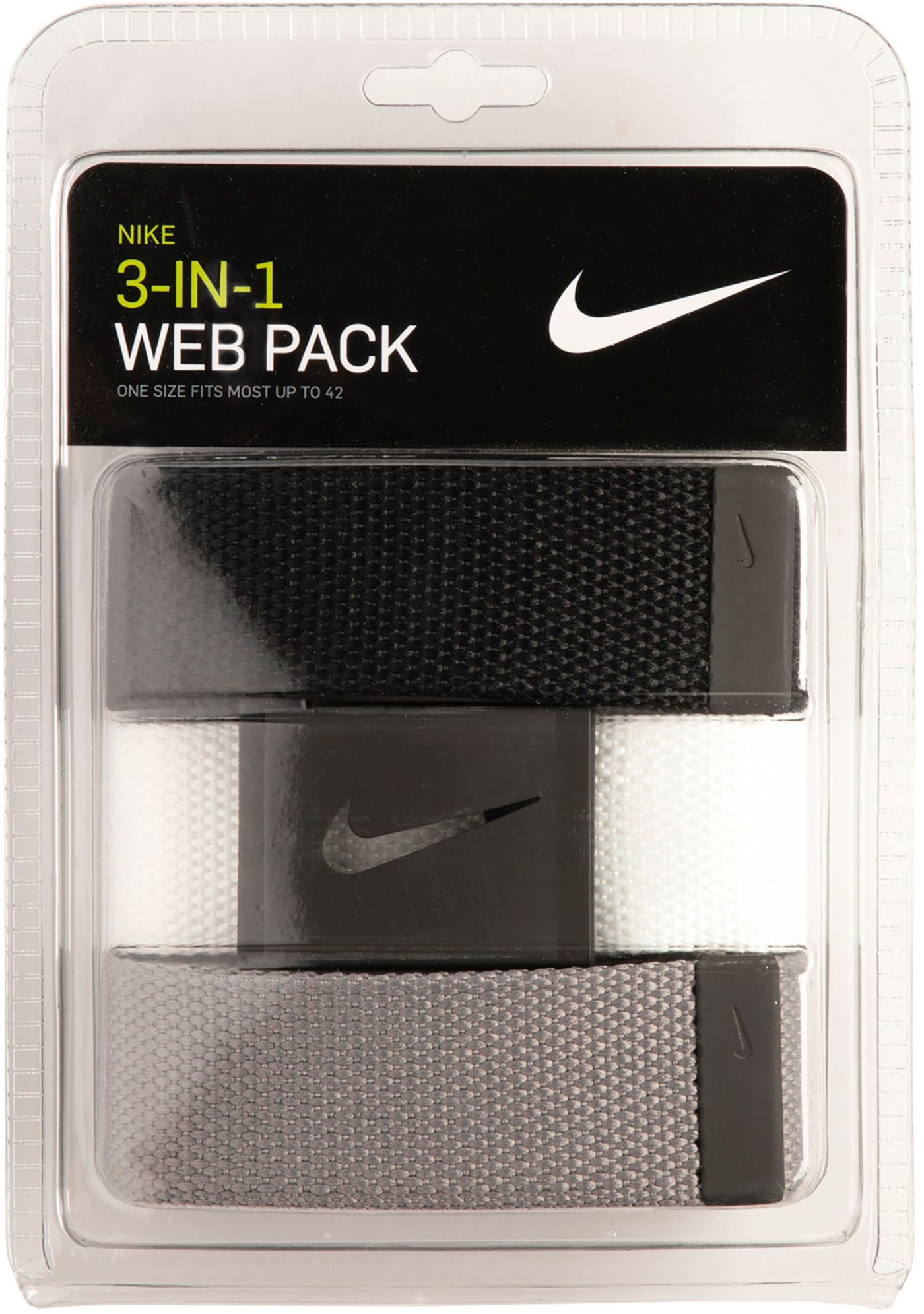 Nike Web Belts 3 Pack Golf Galaxy