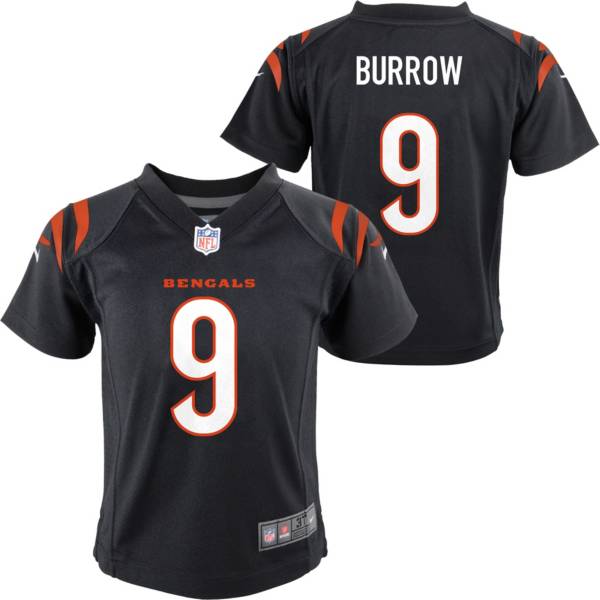 Nike Men's Cincinnati Bengals Joe Burrow #9 Atmosphere Grey Game Jersey