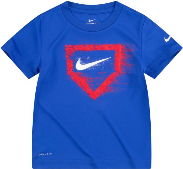 Nike Little Boys' Swoosh Chalk Home Plate Graphic T-Shirt