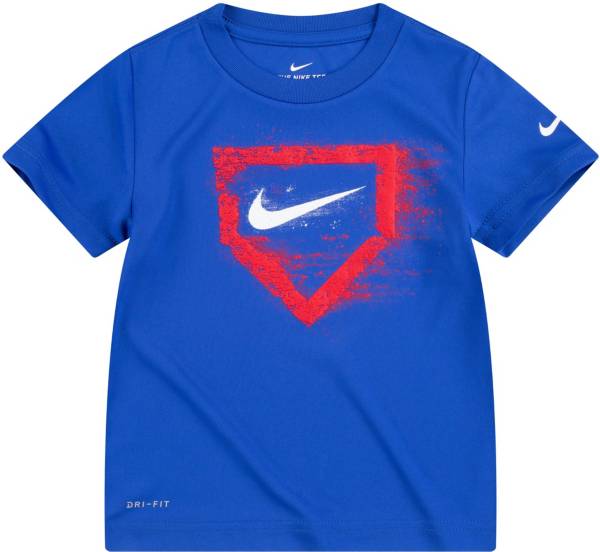 Nike Little Boys' Swoosh Chalk Home Plate Graphic T-Shirt