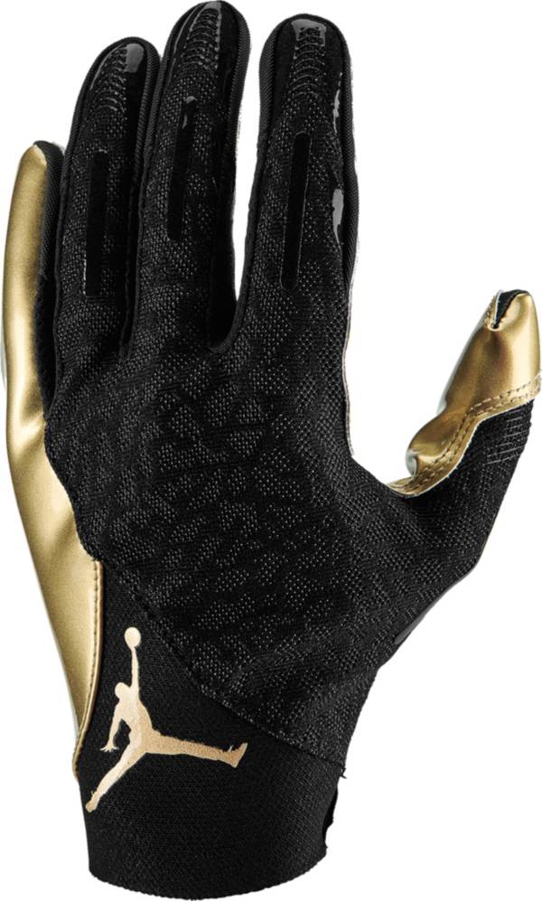 Black jordan 2025 football gloves