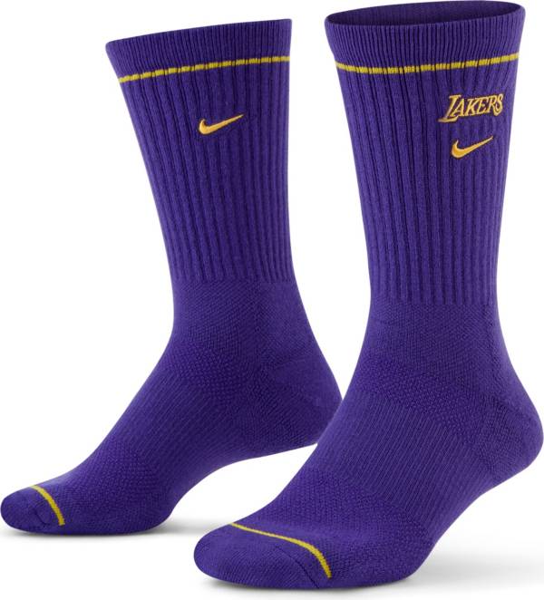 Nike Los Angeles Lakers Purple Elite Crew Socks
