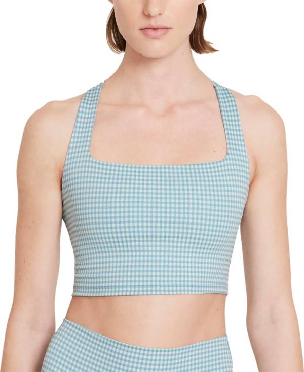 Nike Women's Dri-FIT Cropped Gingham Yoga Tank Top product image