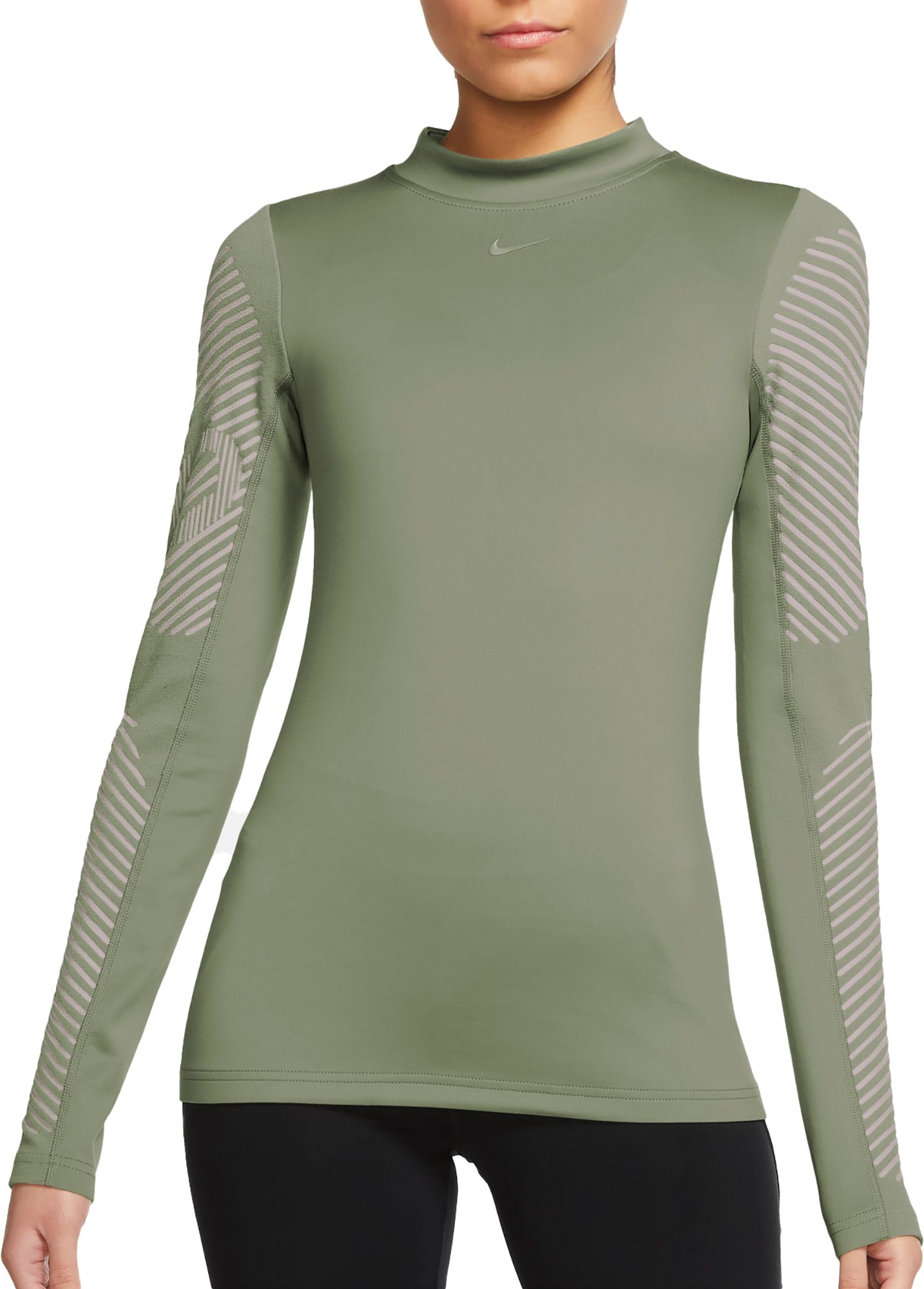 nike pro warm women's long sleeve top