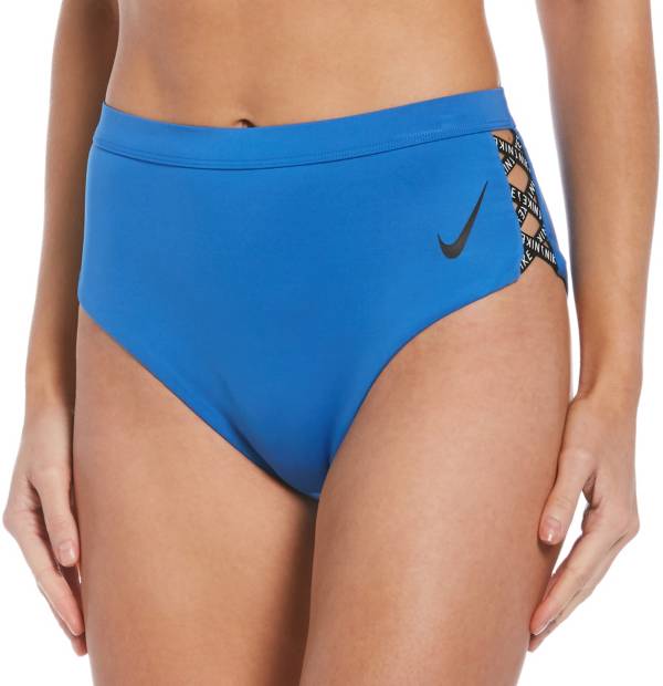 blanco lechoso vestíbulo alumno Nike Women's Sneakerkini High Waist Cheeky Bikini Bottoms | Dick's Sporting  Goods