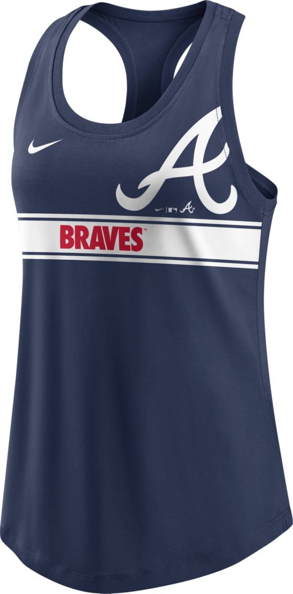 Nike Women's Atlanta Braves Navy Racerback Tank Top