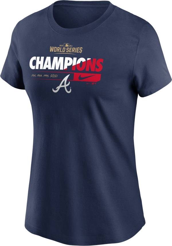 Nike Women's 2021 World Series Champions Atlanta Braves Prize T-Shirt