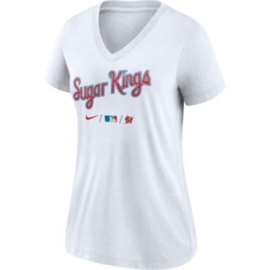 sorry, Nike Women's Miami Marlins White 2021 City Connect V-Neck T-Shirt is currently out of stock