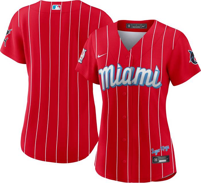 2021 City Connect Baseball Miami-Marlins Red Custom Player